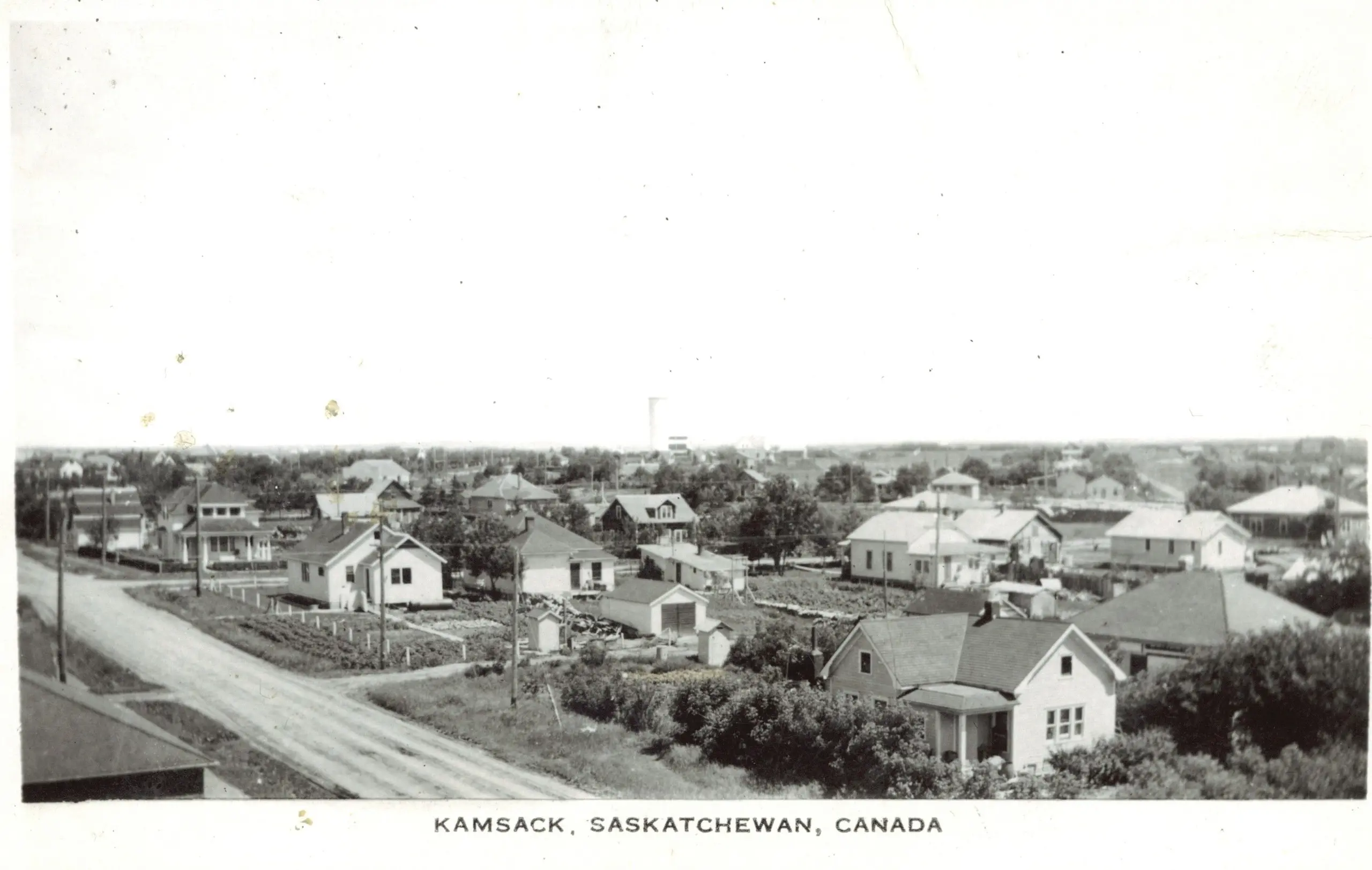 Bird's eye view of Kamsack