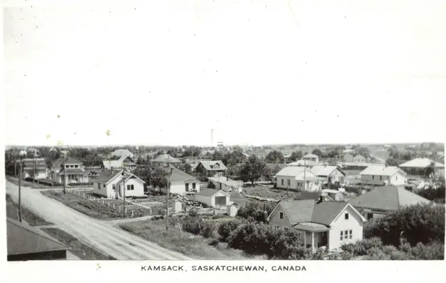 Bird's eye view of Kamsack